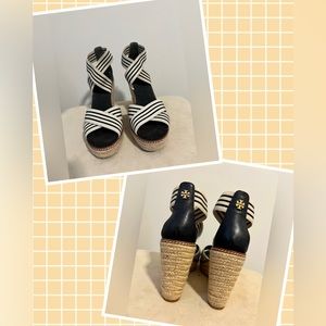 EUC Tory Burch Espadrille Wedges - Size 8.5! 🤩